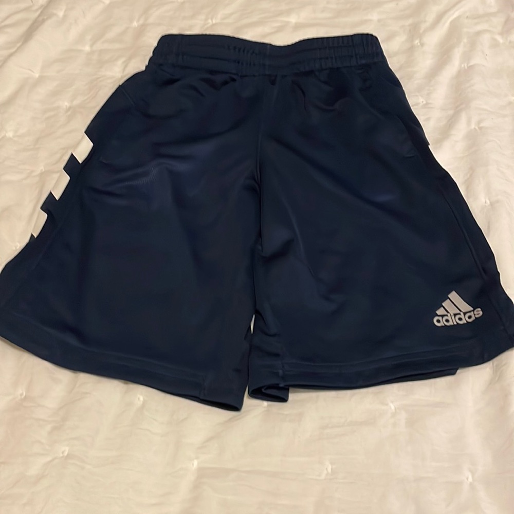 Boys navy blue Adidas shirts